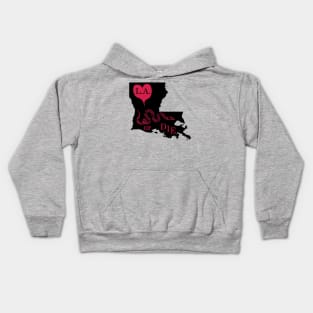 Love Louisiana or DIE. Kids Hoodie